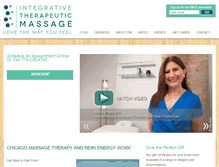 Tablet Screenshot of integrativetherapeuticmassage.com